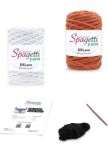 Spagettiyarn Tilki Model Küçük Sepet Kiti 26