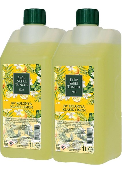 Klasik Limon Kolonyası Yedek Şişe 1 lt x 2