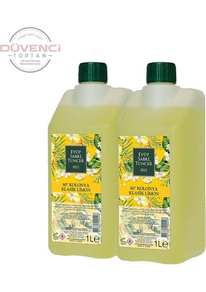 Klasik Limon Kolonyası Yedek Şişe 1 lt x 2 fiyatları