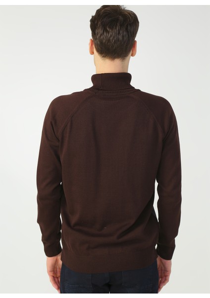 Kahve Erkek Kazak modelleri