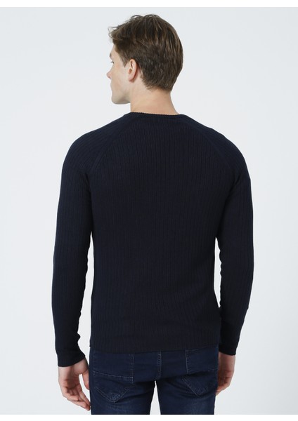 Bisiklet Yaka Basic Lacivert Erkek Kazak GUSTAV-Y modelleri