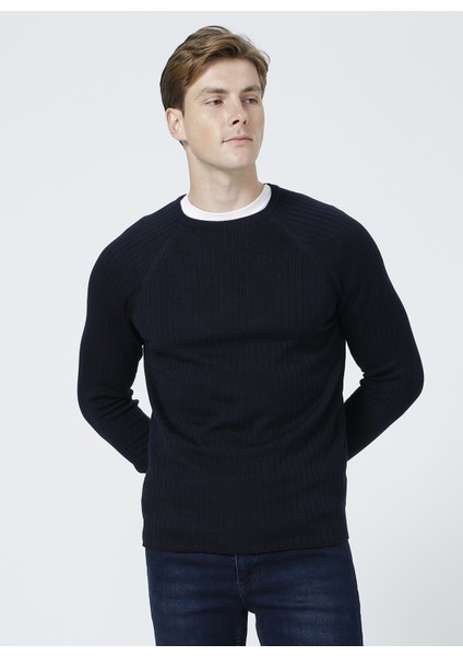 Bisiklet Yaka Basic Lacivert Erkek Kazak GUSTAV-Y fırsatları