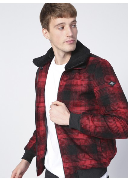 221 Lcm 2320103111_ROLF Düz Yaka Normal Bel Normal Kalıp Düz Kırmızı Erkek Mont indirimleri