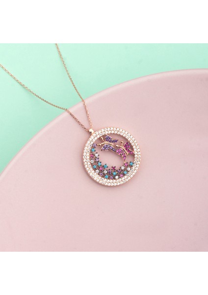 925 Ayar Gümüş Beyaz Kelebek Yuvası Kolye fiyatları