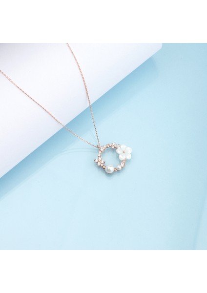 925 Ayar Gümüş Zirkon Taşlı Halka Modeli Yasemin Çiçeği Kolye fiyatları