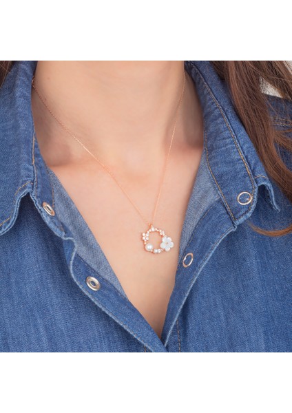 925 Ayar Gümüş Zirkon Taşlı Halka Modeli Yasemin Çiçeği Kolye modelleri