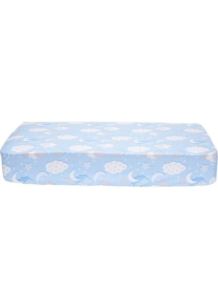 Lastikli Fitted Bebek - Çocuk Çarşafı Bulut Desen 60 x 120 cm