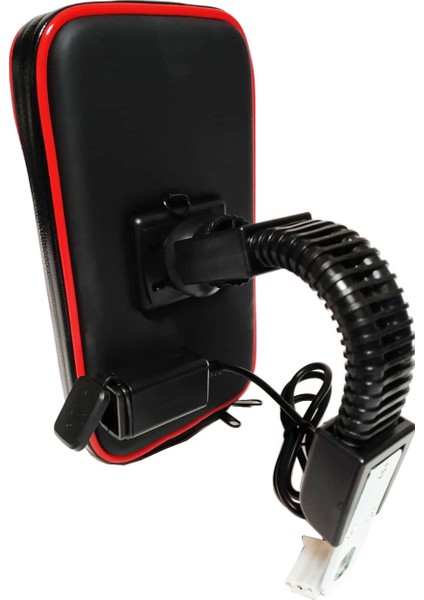 USB Bağlantılı Motosiklet Telefon Tutacağı Su Geçirmez 5.5-6.3"modellerle Uyumlu fiyatları
