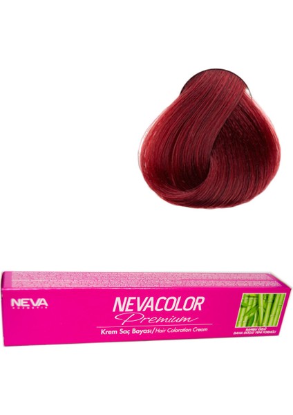 NEVA COLOR Tüp Saç Boyası 5.66 Şarap Kızılı