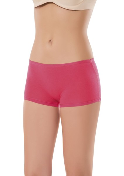 Anıt 3561 Karışık Renkli 10 Adet Kadın Düz Şort Külot