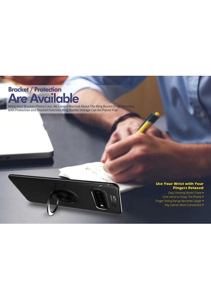 Samsung Galaxy S10 Plus Yüzüklü Manyetik Ravel Kılıf Nano Ekran Koruyucu Full Setsiyah Mavi indirimleri