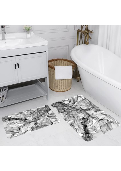 Dijital Baskılı 2'li Banyo Paspas Takımı RVG5151