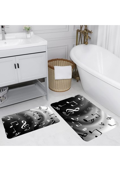 Dijital Baskılı 2'li Banyo Paspas Takımı RVG5152