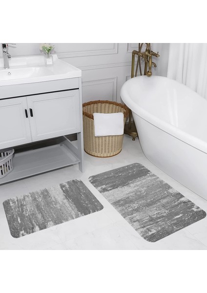 Dijital Baskılı 2'li Banyo Paspas Takımı RVG5157