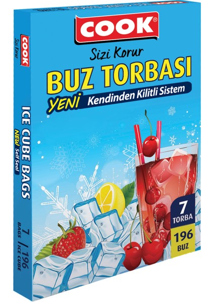 Kendinden Kilitli Buz Torbası 7'li