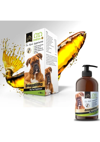 OmegaVitPro Köpekler için Multivitamin Somon Balık Yağı 100 ml