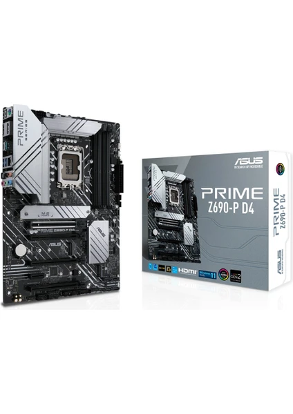 ASUS PRIME Z690 Intel 5333MHz DDR4 LGA1700 ATX Anakart PRIME Z690-P D4