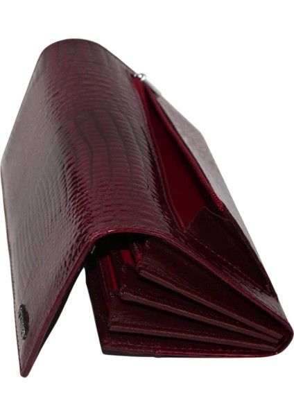 Bayan Hakiki Deri Cüzdan BOY-19CM Genişlik 10 Cm-Kırmızı modelleri