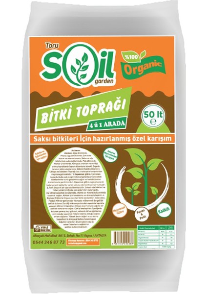 Zenginleştirilmişti Torf 50 Lt Genel Kullanım Organik Hayvansal
