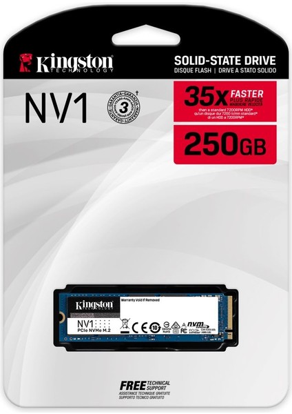 Nv1 250GB 2100-1100MB M.2 2280 SSD