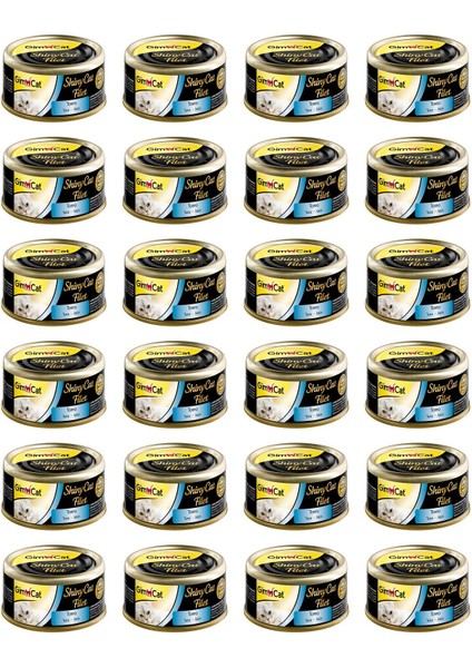 Shinycat Tuna Balıklı Kıyılmış Fileto Konserve Kedi Maması 70 gr x 24