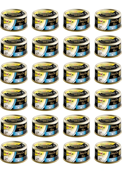 Shinycat Tuna Balıklı Kıyılmış Fileto Konserve Kedi Maması 70 gr x 24