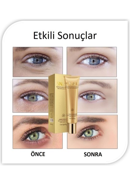 Salyangoz Özlü Onarıcı Aydınlık Görünüm Anti-Age Göz Kremi 20 gr