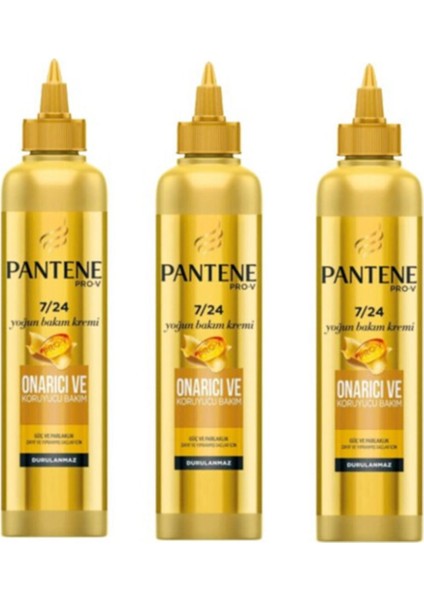 Durulanmayan Saç Bakım Kremi, Anında Onarıcı ve Koruyucu Etki 3'lü Set