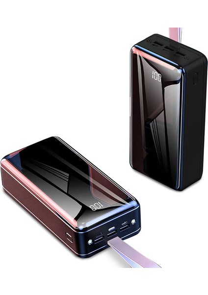 Taşınabilir Şarj Cihazı Luxury Series R750+ 50000 mAh Siyah