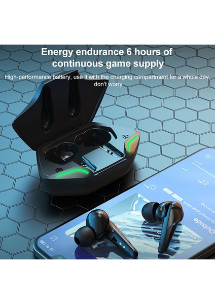 TWS-G11 Bluetooth 5.0 Stereo Oyun Kulaklık Siyah (Yurt Dışından)
