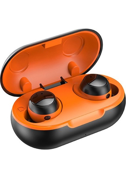 Tws-22 Bluetooth 5.0 Dokunmatik Kontrol Mini Kulaklıklar Turuncu (Yurt Dışından)