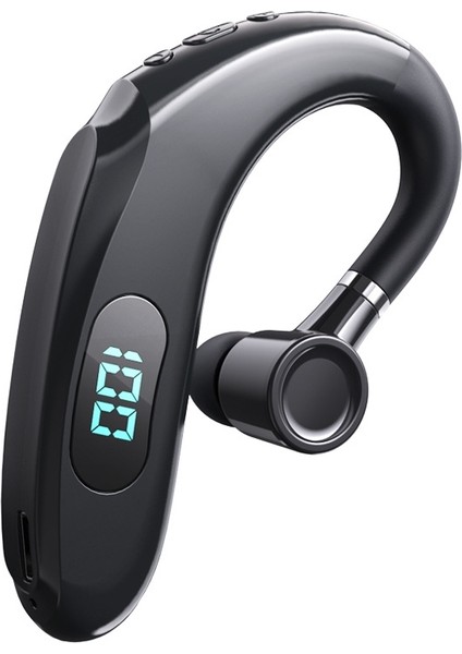 Q20 Bluetooth 5.2 Dijital Ekran Kulaklık Siyah (Yurt Dışından)