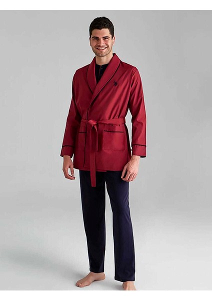 U.S. Polo Assn. Damat Çeyiz Şortlu Pijama & Robdöşambr 5li Set 12000