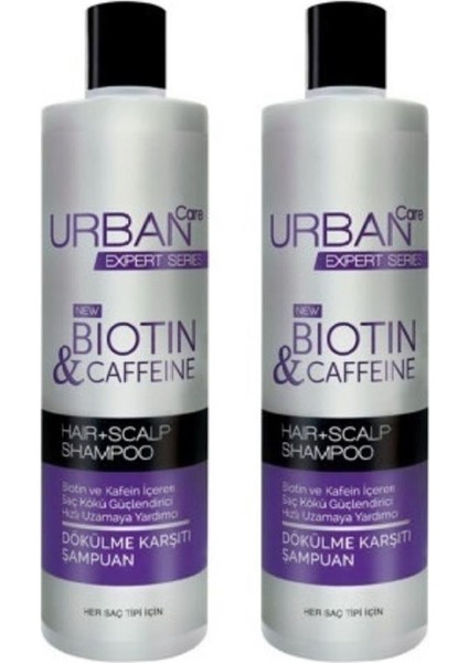 Urban Care Expert Biotin & Caffeine Shampoo 350 ml 2 Adet