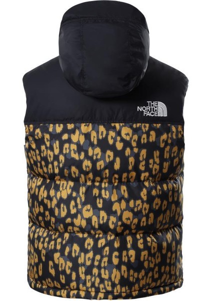 Print 1996 Retro Nuptse Kadın Yelek Sarı fiyatları
