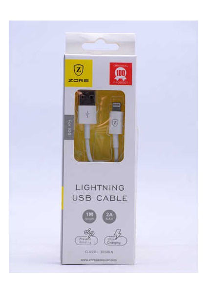 Gold Lightning USB Kablo Z-02