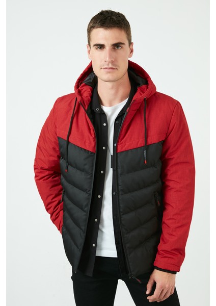 Slim Fit Kapüşonlu Cepli % 100 Pamuk Mont Erkek Mont 5712070