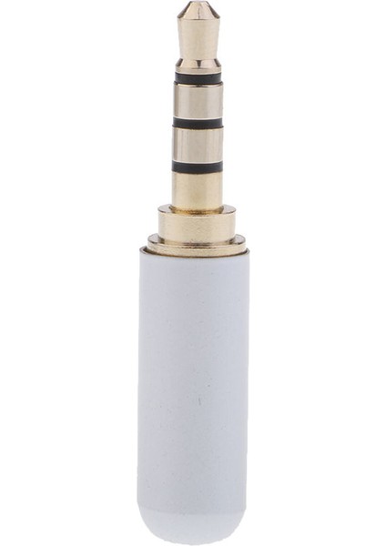 3.5mm 1/8 '' Trrs 4 Kutuplu Erkek Tak A / V Lehim Konnektörü, Beyaz Beyaz (Yurt Dışından) fiyatları