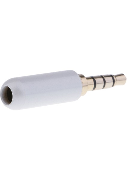 3.5mm 1/8 '' Trrs 4 Kutuplu Erkek Tak A / V Lehim Konnektörü, Beyaz Beyaz (Yurt Dışından) fırsatları