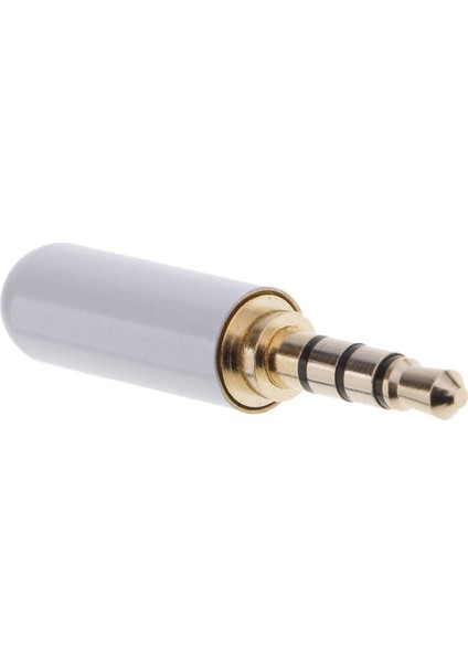 3.5mm 1/8 '' Trrs 4 Kutuplu Erkek Tak A / V Lehim Konnektörü, Beyaz Beyaz (Yurt Dışından) indirimleri
