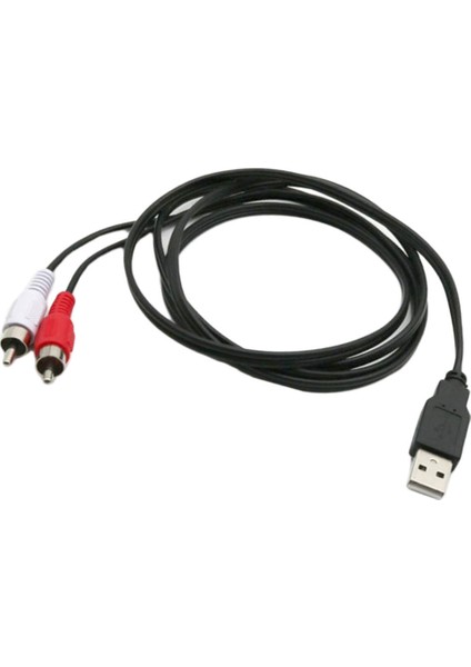 USB Bir Erkek Tak 2 Rca Dişi Kablo Ses Video Adaptörü Tv DVD Konektörü (Yurt Dışından) indirimleri