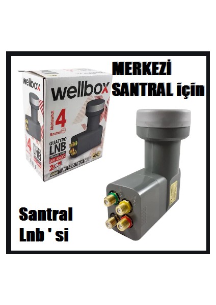 Ata Elektronik Wellbox Santral Için Quattro Lnb - Merkezi Bina Santral Uyumlu Lnb