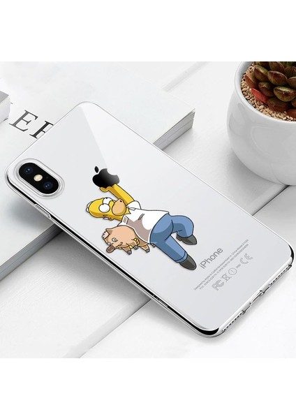 Apple iPhone Xs Max Için Simson Kılıf Yumuşak Karakter Şık Tasarım