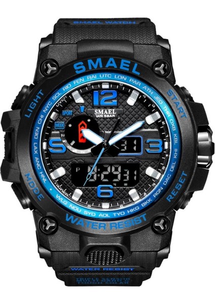 Sport Çift Ekran Quartz-Mavi