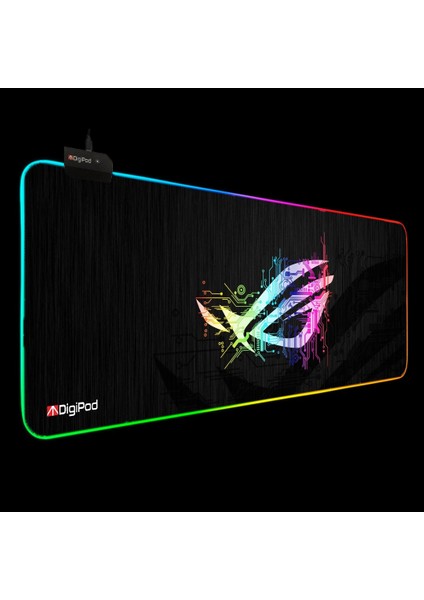 Rgb Oyuncu Mousepad Rgb Gaming Oyuncu Mouse Pad Kaymaz Taban 70 x 30 4mm Kalınlık