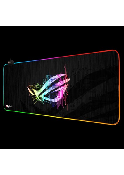 Rgb Oyuncu Mousepad Rgb Gaming Oyuncu Mouse Pad Kaymaz Taban 70 x 30 4mm Kalınlık