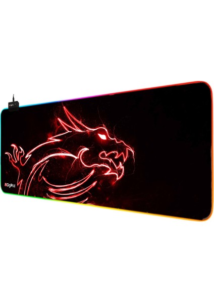 Rgb Oyuncu Mousepad Rgb Gaming Oyuncu Mouse Pad Kaymaz Taban 70 x 30 4mm Kalınlık