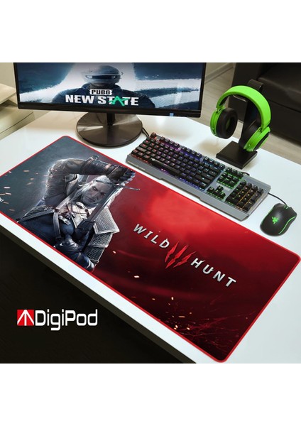 Gaming Mousepad Oyuncu Mouse Pad 90X40 Xxl Büyük Oyuncu Mousepad Kaymaz Taban 4mm Kalınlık