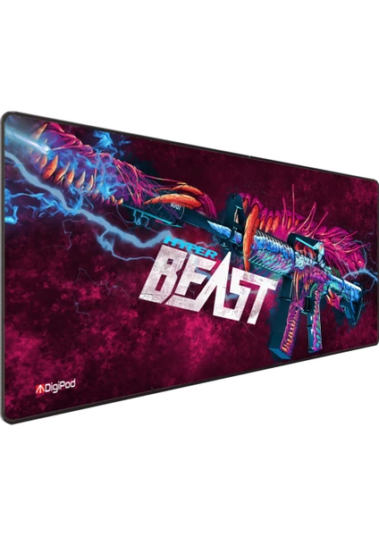 Gaming Mousepad Oyuncu Mouse Pad 90X40 Xxl Büyük Oyuncu Mousepad Kaymaz Taban Dikişli 4mm Kalınlık