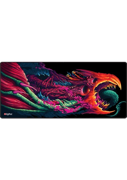 Gaming Mousepad Oyuncu Mouse Pad 90X40 Xxl Büyük Oyuncu Mousepad Kaymaz Taban Dikişli 4mm Kalınlık